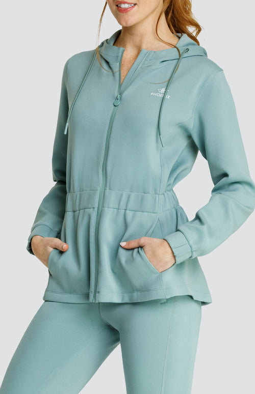 Robyn Hooded Jacket - Sage