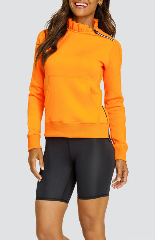 Condoleezza Vibrant Orange Pullover