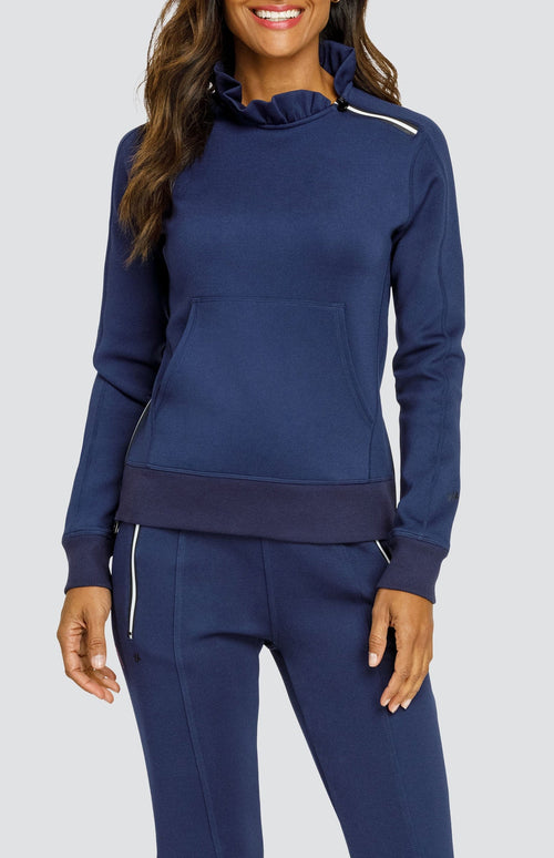 Condoleezza Navy Blue Pullover