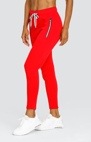 Eleanor Dahlia Red Jogger