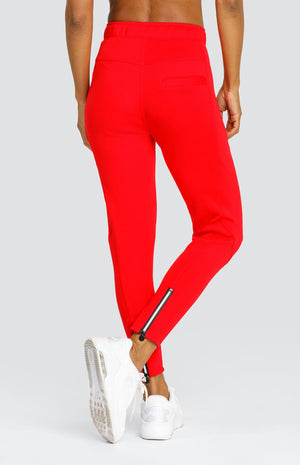 Eleanor Dahlia Red Jogger