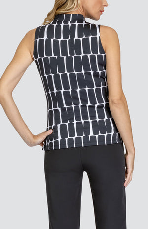 Lua Top - Checkered Geo