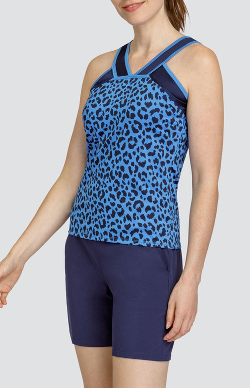 Giza Tank - Ditsy Leopard