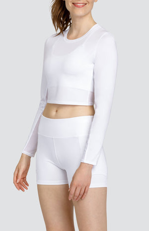 Saya Crop Top - Chalk White