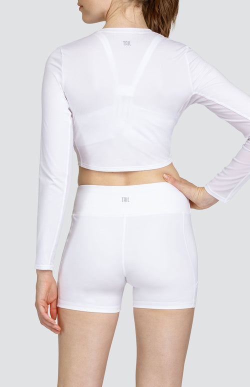 Saya Crop Top - Chalk White