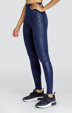 Runway 27" Leggings - Leopard Foil