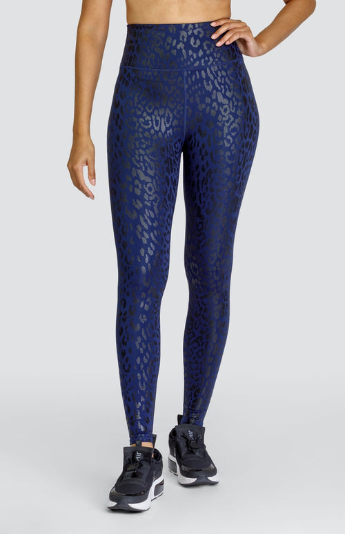 Runway 27" Leggings - Leopard Foil