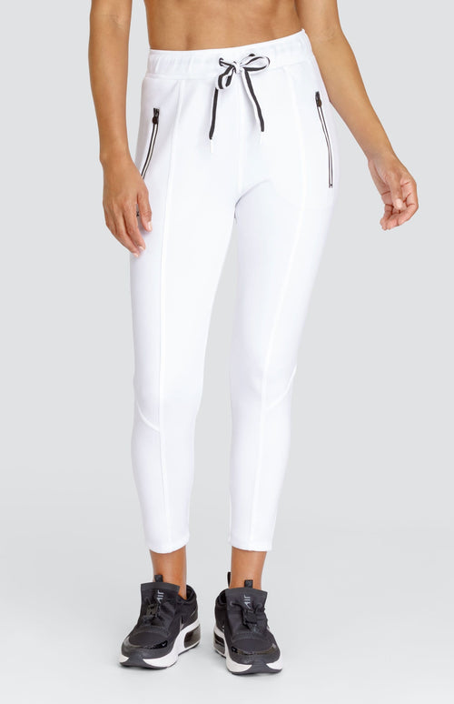 Eleanor Chalk White Jogger