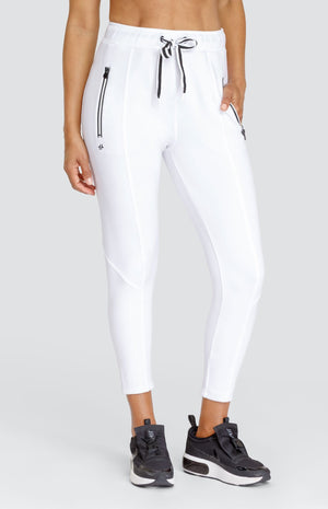 Eleanor Chalk White Jogger