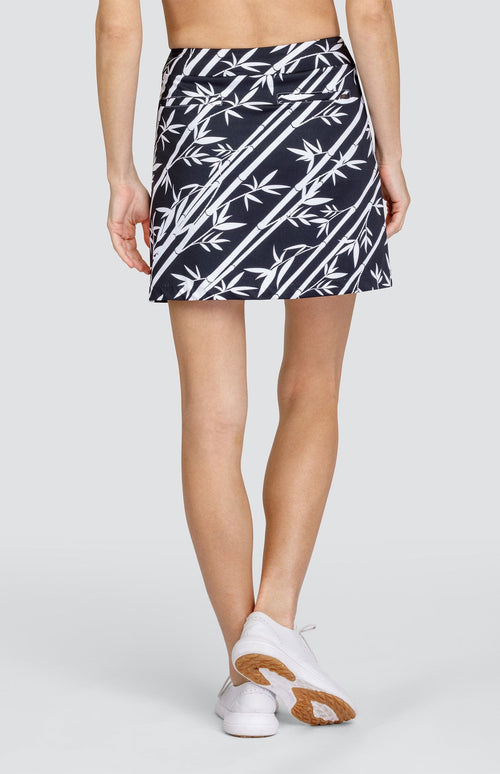 Bernadine 17" Skort - Bamboo Stripe Onyx