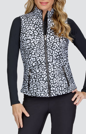 Harlow Vest - Onyx Leopard