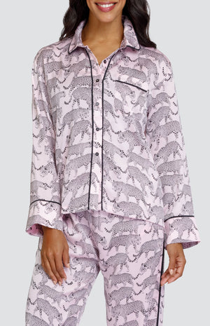 Rever Pajama Top - Leopard Parade - FINAL SALE