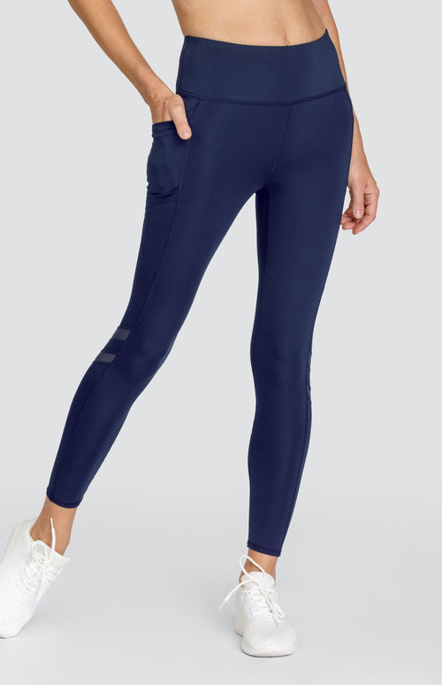 Leon 24" Leggings - Navy Blue