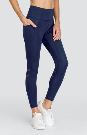 Leon 24" Leggings - Navy Blue