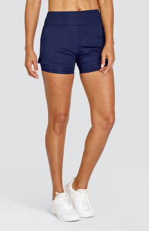 Lulie 4" Short - Navy Blue